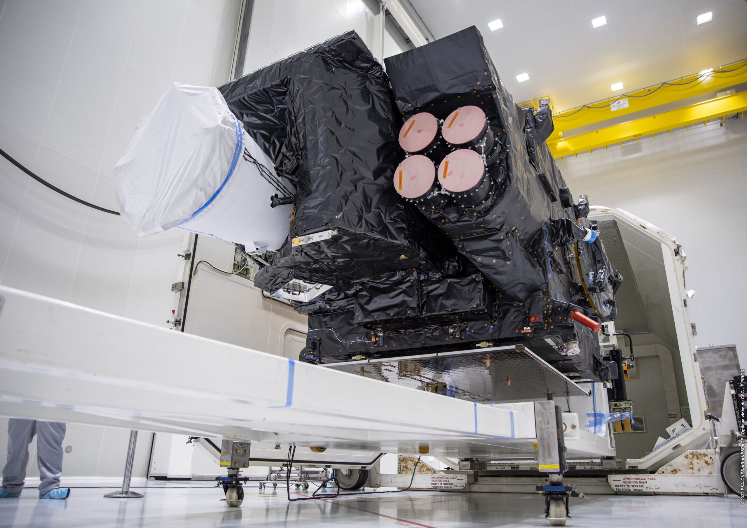 Europe's newest weather satellite arrives at the launch site