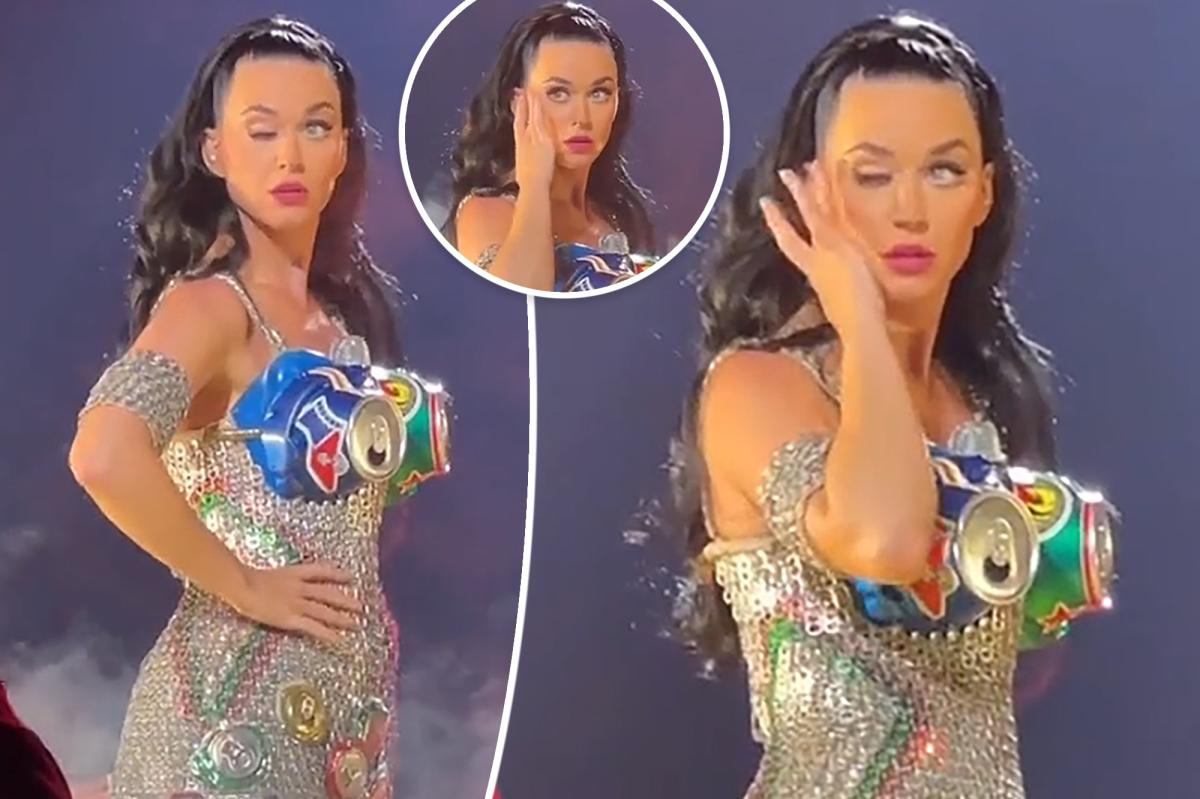 Katy Perry's eye 'glitch' in the middle of a concert sends fans into a frenzy