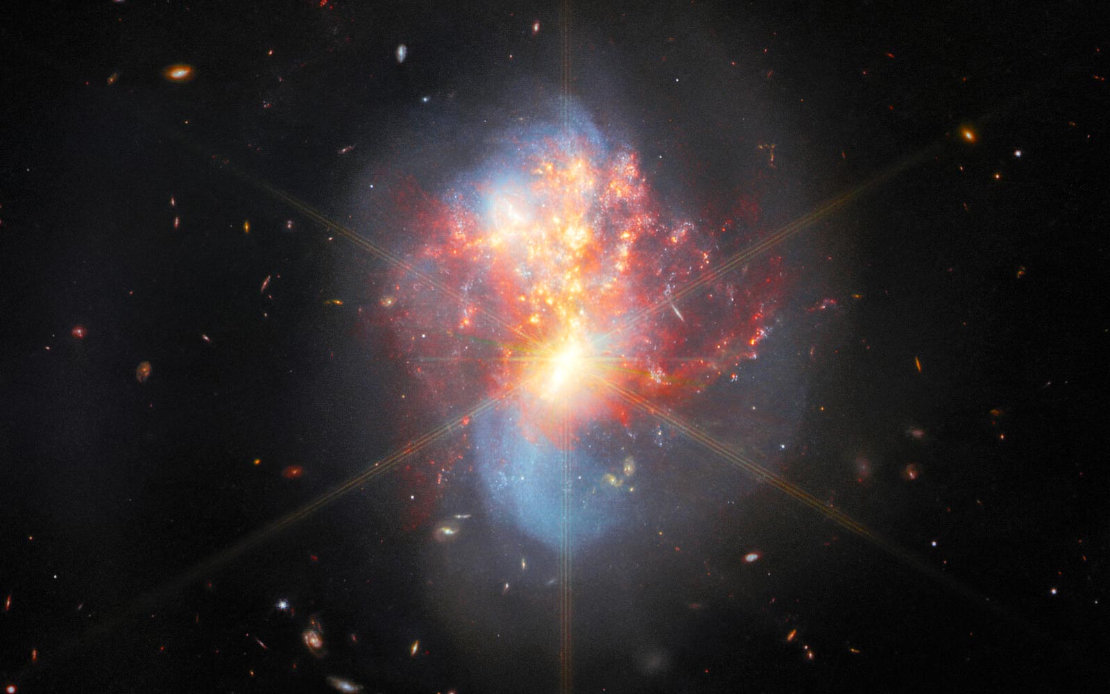 Galactic collision: Webb Space Telescope explores frenetic star formation in merged galaxies