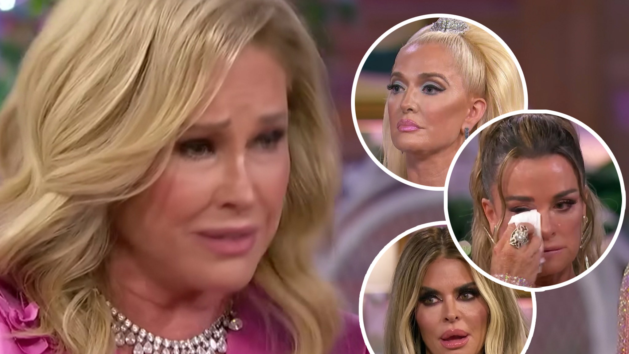 Kathy Hilton denies Erika Jayne's Gay Slur claim, fights Rinna, leaves Kyle in tears at RHOBH reunion