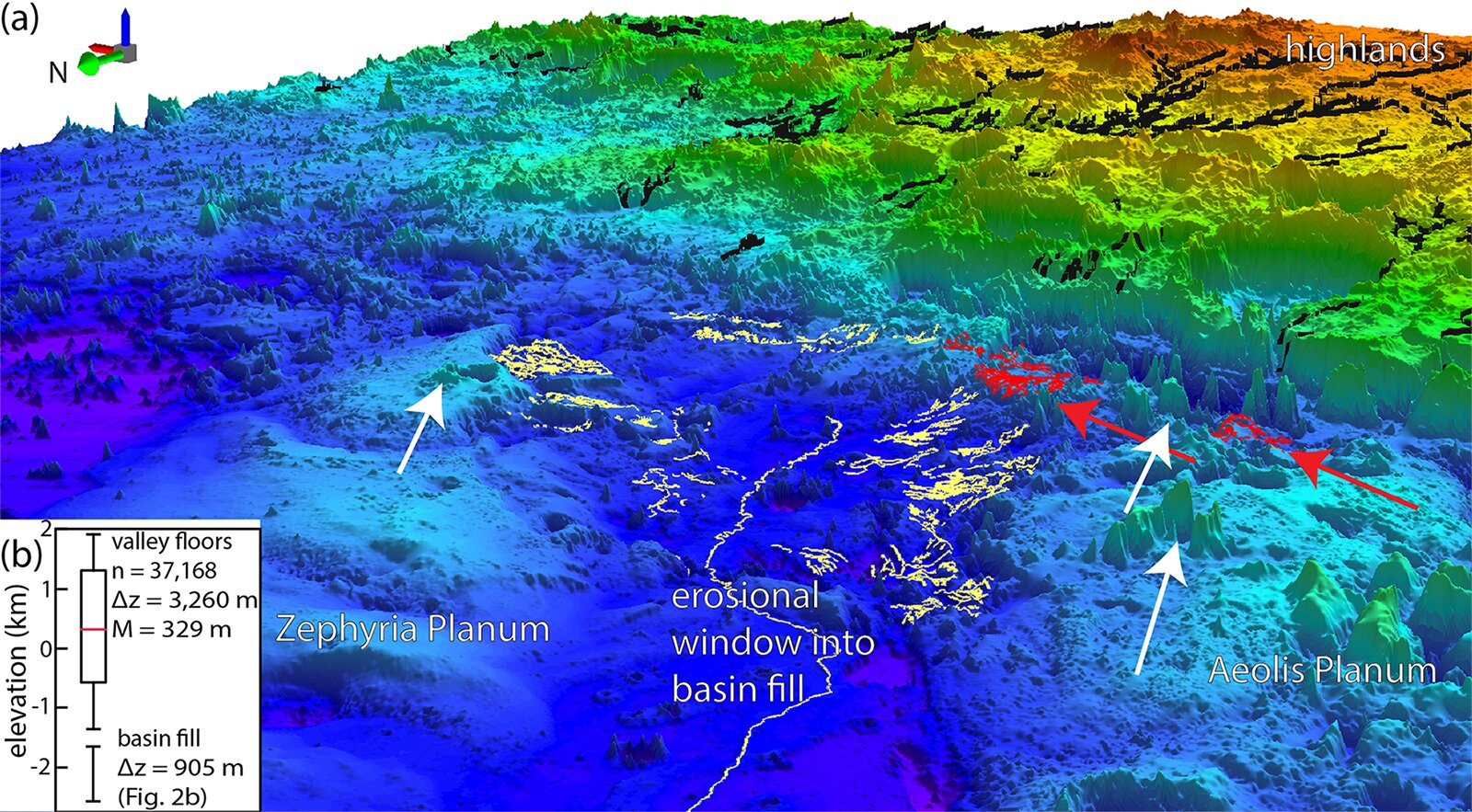 Traces of ancient oceans found on Mars