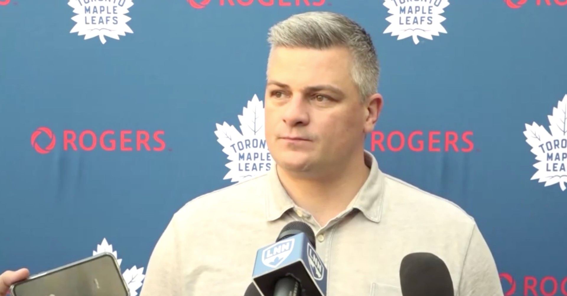 Sheldon Keefe on the Maple Leafs' struggle to create a 5-on-5 offense in seven games: "We have two lines that have given us chances...We need to get a little more from lines three and four"