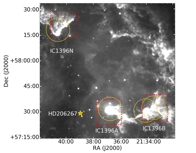 Study sheds more light on star formation history and structure of IC 1396