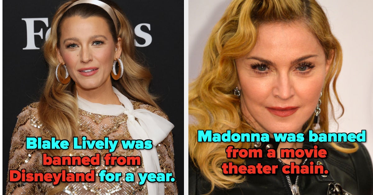 17 famous people who got banned or kicked out of places because of their "bad behavior"