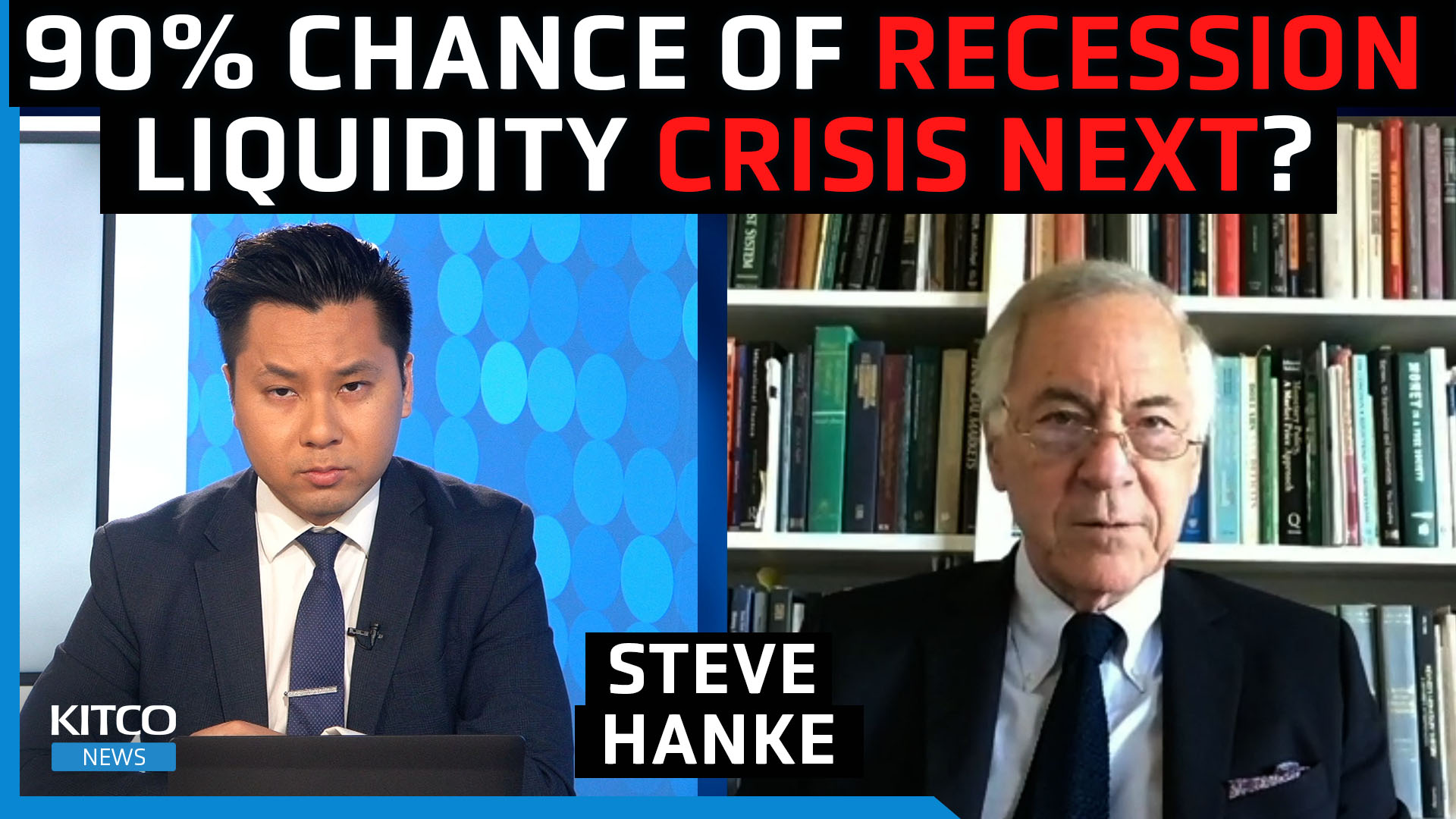 90% chance 'pretty big recession' will hit by 2023 as money supply shrinks at 'unprecedented' rate - Steve Hanke