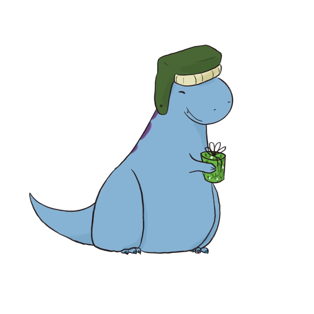 An adorable "little dinosaur" is here to prepare you for Christmas