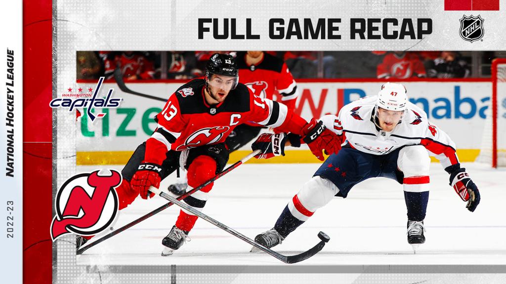 Capitals score six points, end Devils three-game winning streak