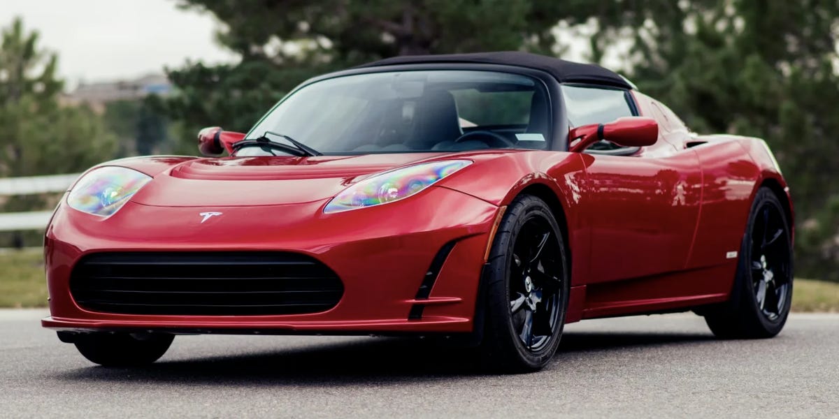 Decade-old Tesla Roadsters sell for over $100,000 as Elon Musk's first cars become hot collectibles