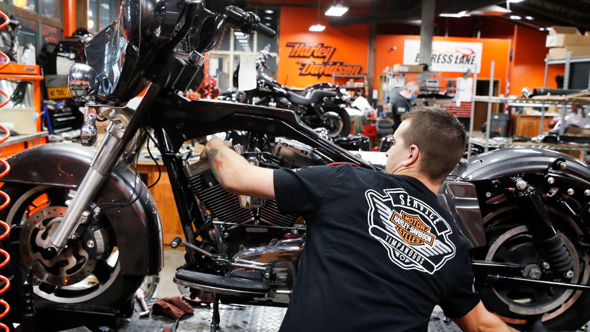 Stocks moving the most at noon: Harley-Davidson, Visa, Microsoft, Biogen and more