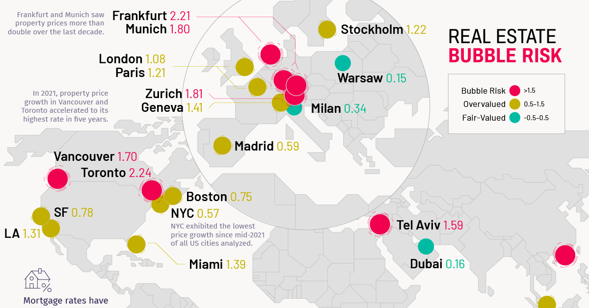 These global cities have the highest real estate bubble risk