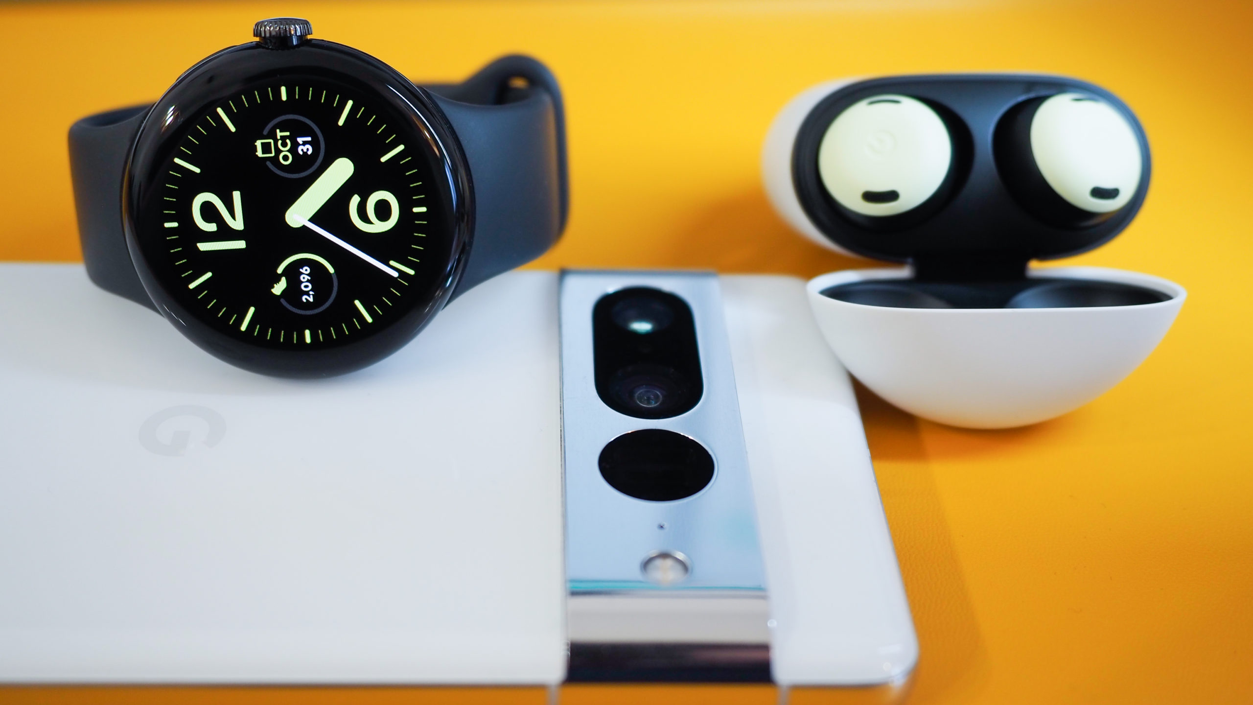 Google Pixel 7 Pro, Pixel Watch, and Pixel Buds Pro